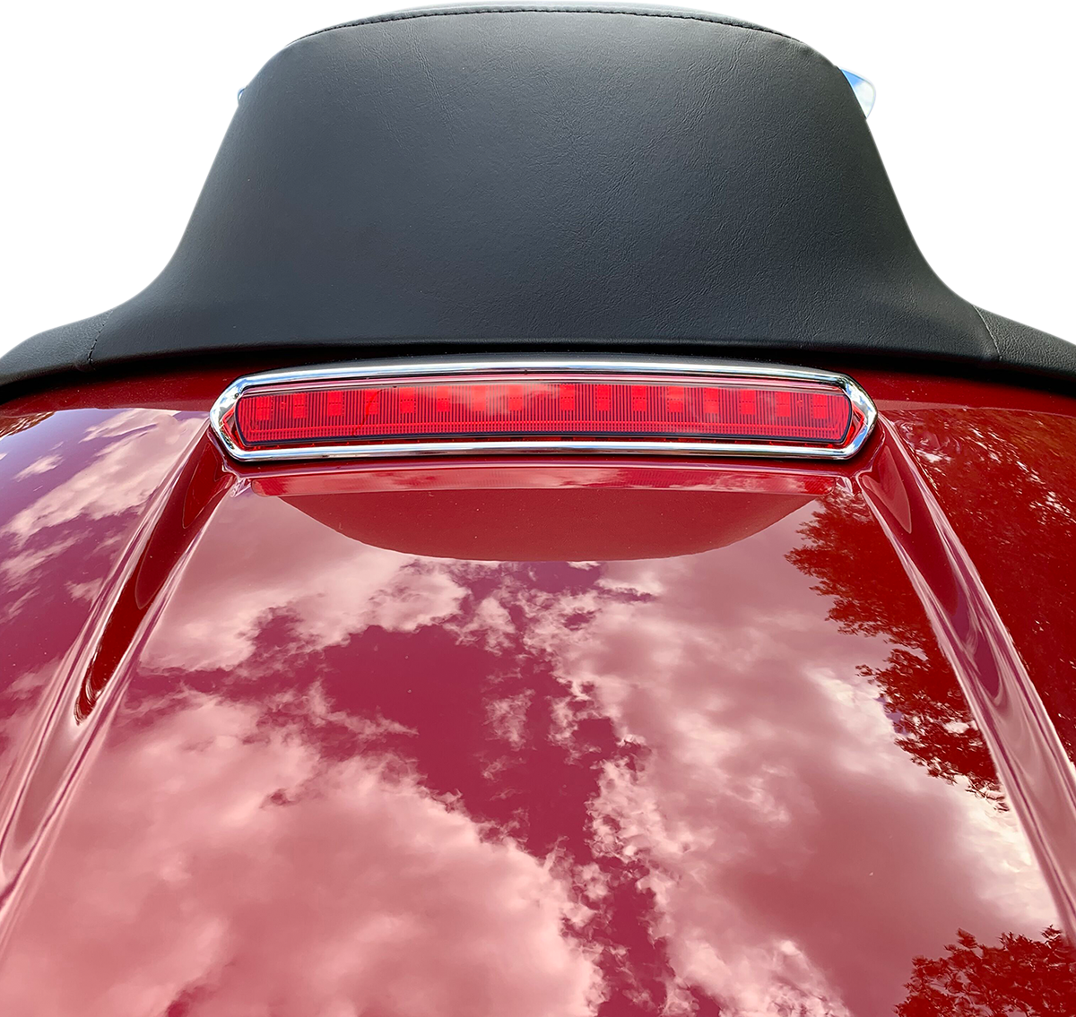 CUSTOM DYNAMICS Tour Pack Lid Light - Chrome/Red 2040-2526