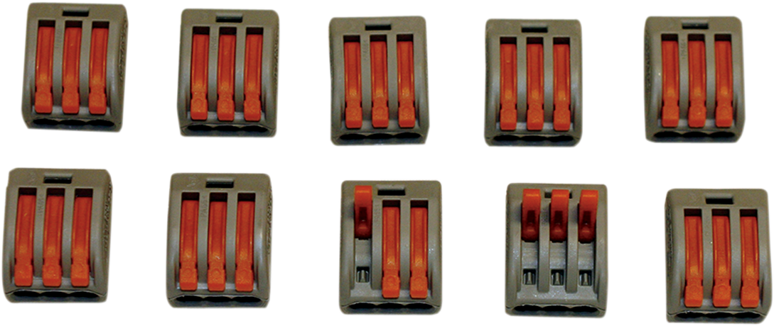 CUSTOM DYNAMICS Wiring Cage Clamps 3-Spot - 10PK 2120-0562