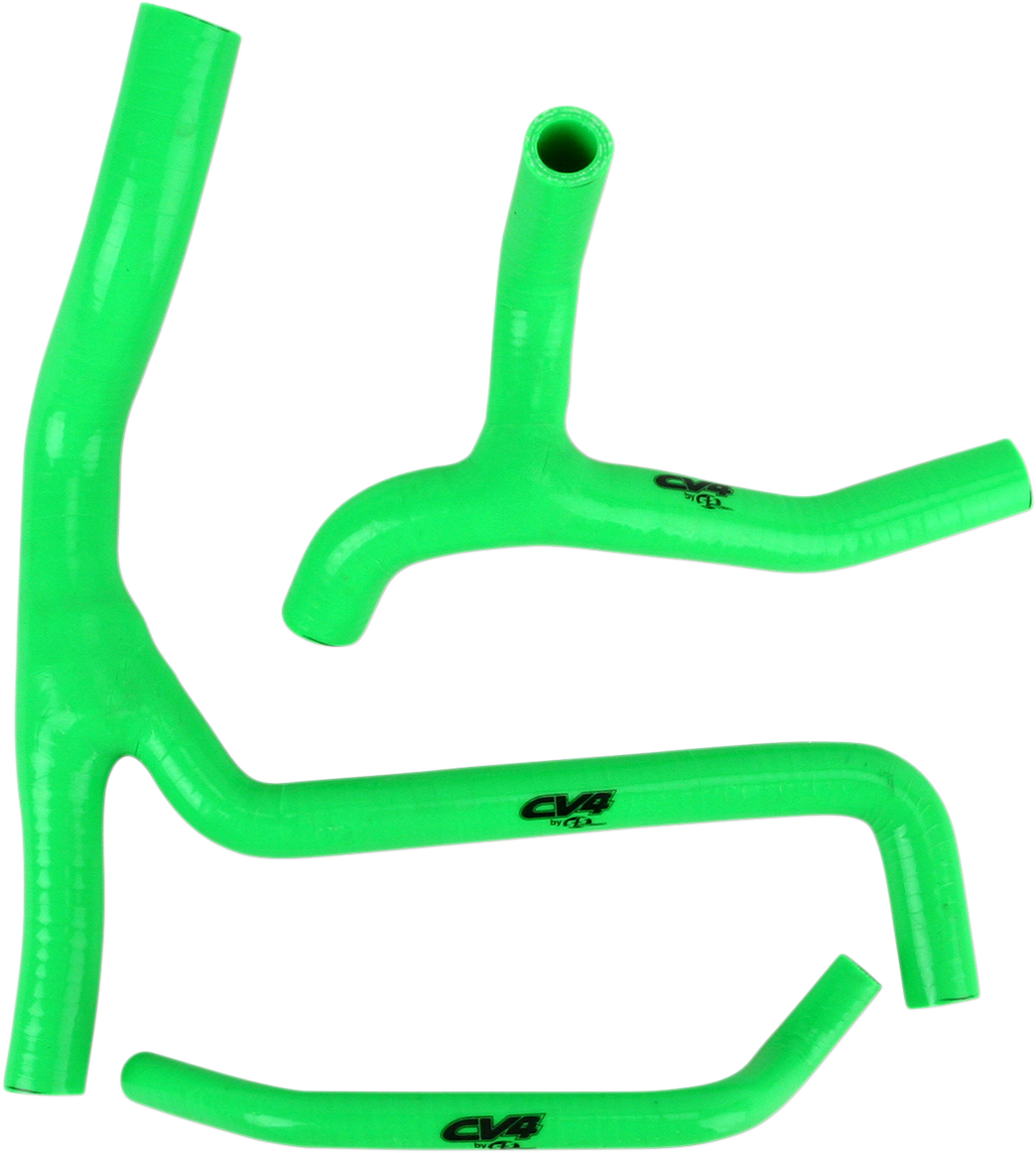 CV4 Performance Radiator Hose Kit - Green / Kawasaki 1902-0160
