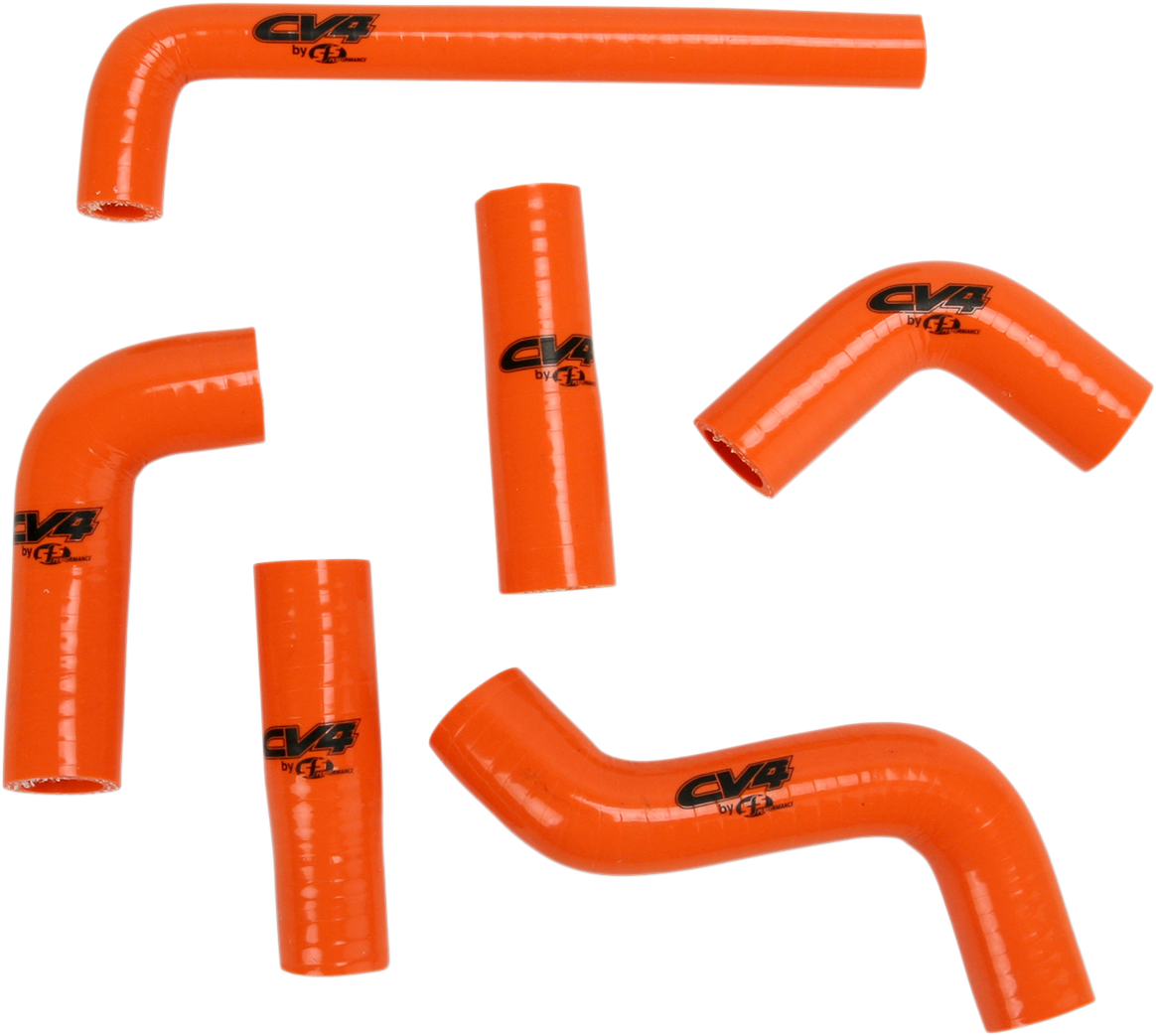 CV4 Performance Radiator Hose Kit - Orange / KTM 1902-0106