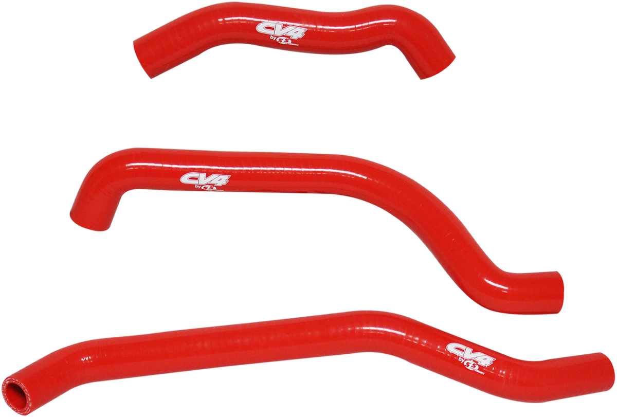 CV4 Replacement Radiator Hose Kit - Red / Honda 1902-1693