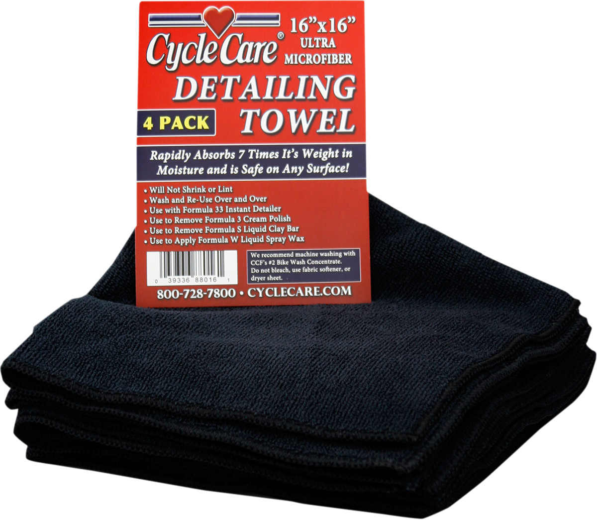 CYCLE CARE FORMULAS Micro Fiber Towel - 4 Pack 3713-0052