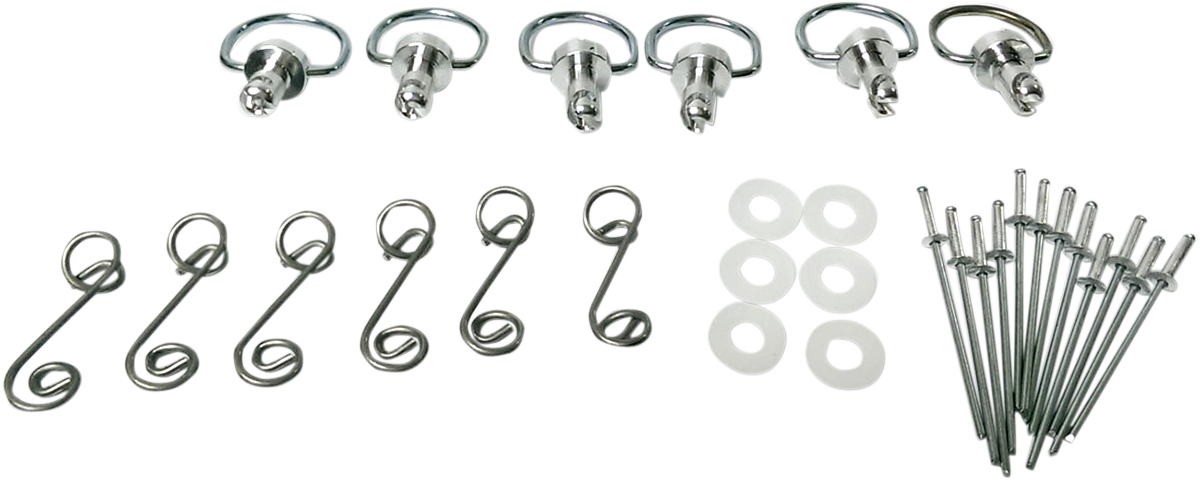 CYCLE PERFORMANCE PROD. D-Ring Kit - Silver Springs 0521-0195