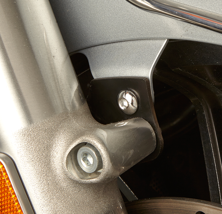 CYCLE VISIONS Fender Riser - Black Powder-coat 1410-0103