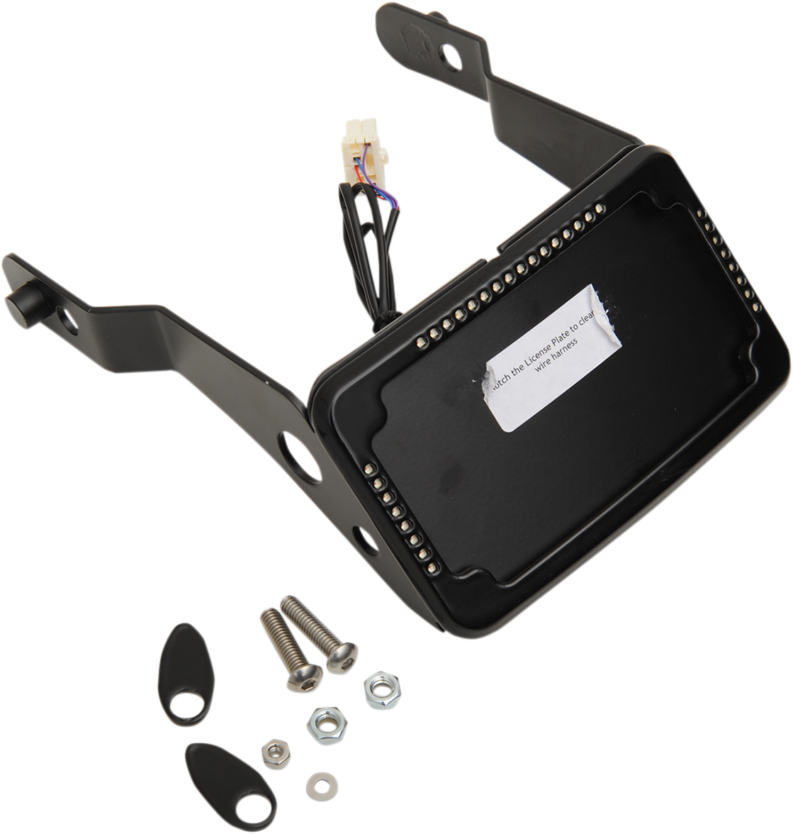 CYCLE VISIONS LP Plate Frame & Mount with Signals - FXDB / Black 2030-0943