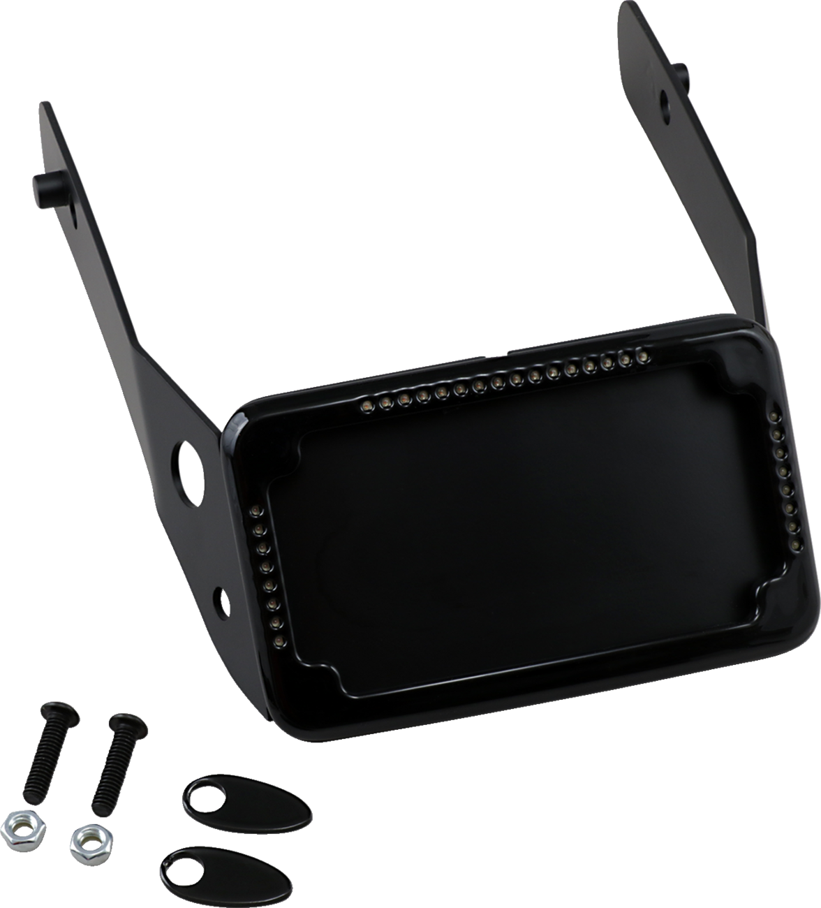 CYCLE VISIONS LP Plate Frame & Mount with Signals - FXDWG / Black 2030-0945