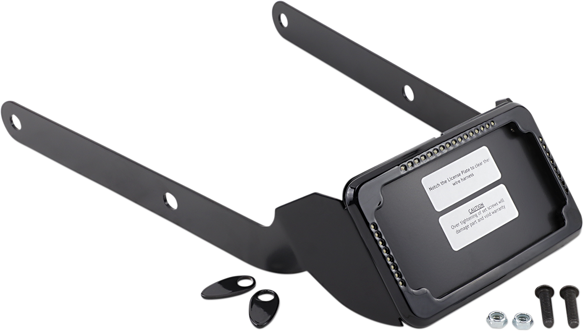 CYCLE VISIONS LP Plate Frame & Mount with Signals - FXFB / Black 2030-1259