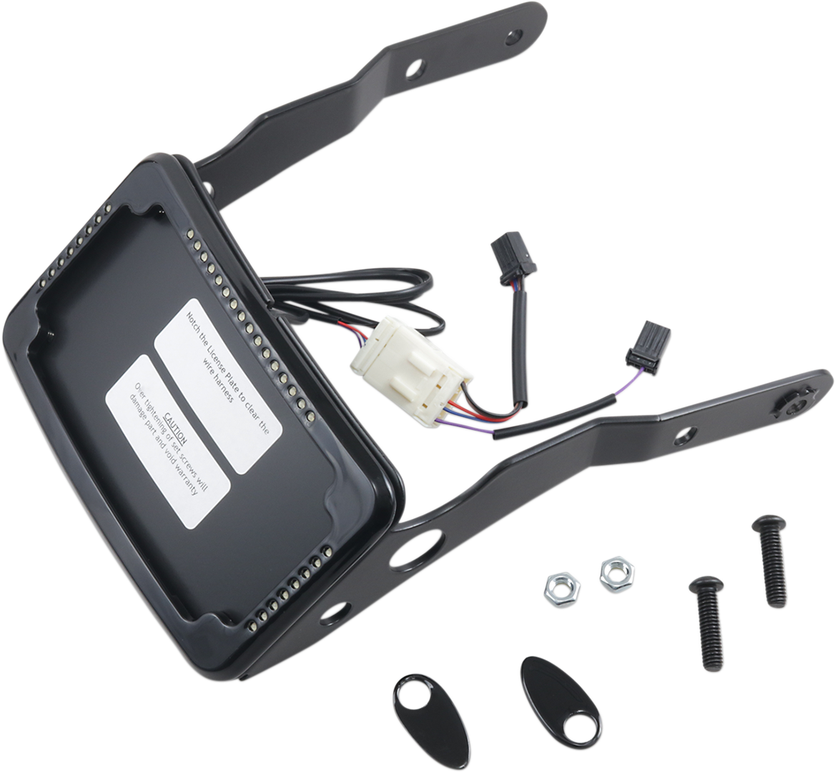 CYCLE VISIONS LP Plate Frame & Mount with Signals - XL / Black 2030-1255