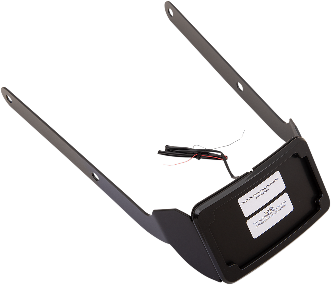 CYCLE VISIONS LP Plate Frame & Mount with Tag Light - FXFB / Black 2030-1269