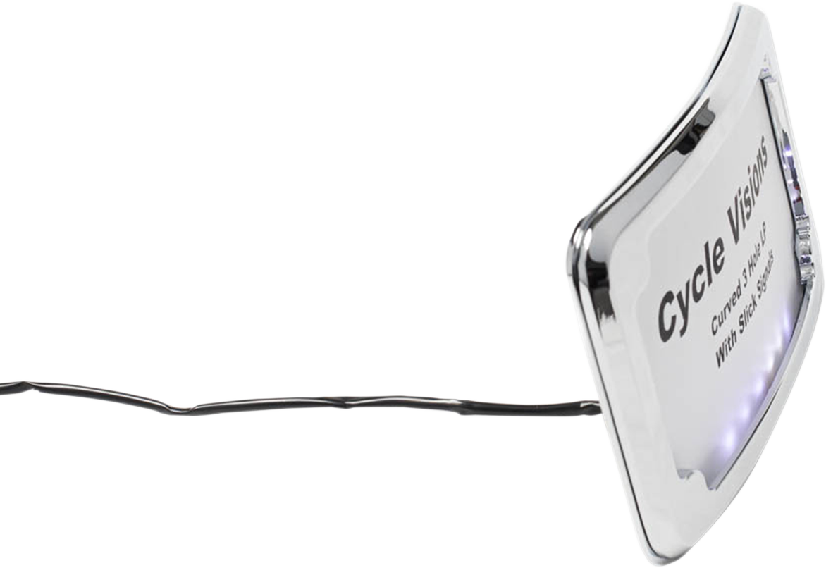CYCLE VISIONS License Plate Frame - Chrome 2030-1270