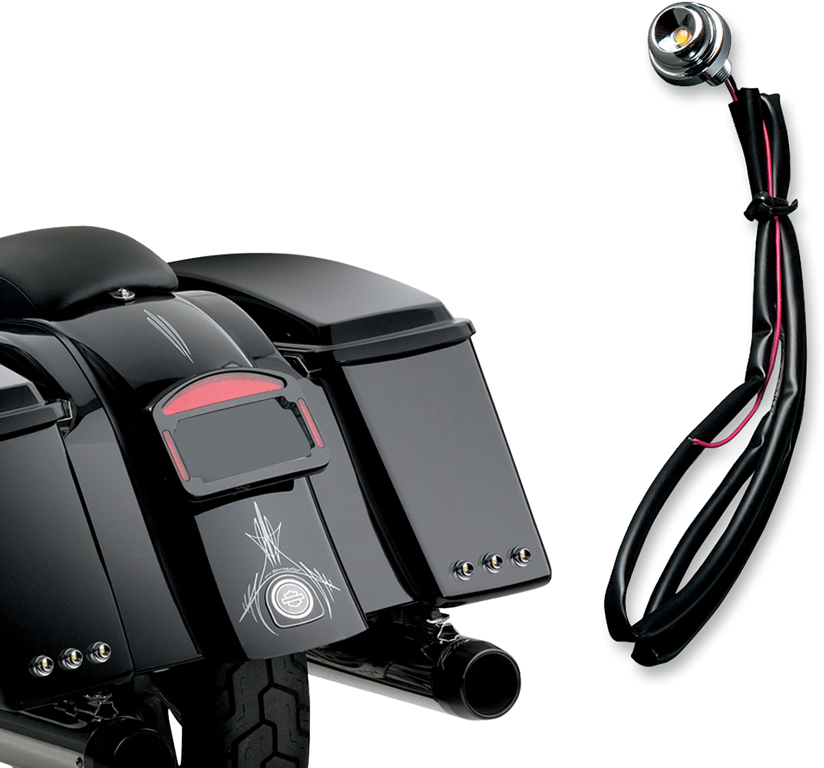 CYCLE VISIONS Lucifer Light - Chrome/Red 2040-1187