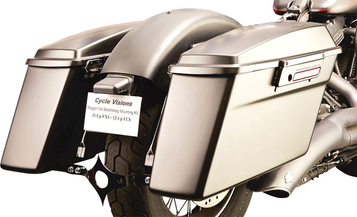 CYCLE VISIONS Saddlebag Mount for Softail Models - 3501-1017