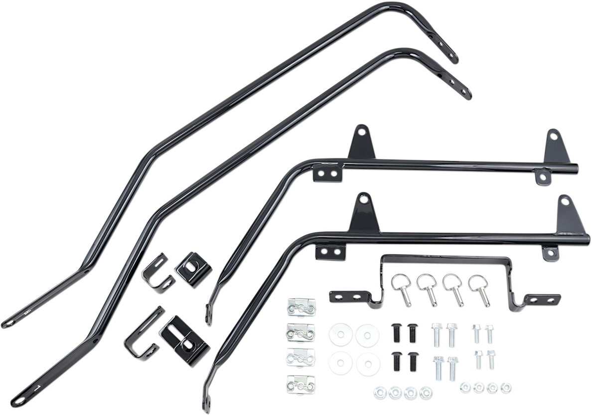 CYCLE VISIONS Saddlebag Mounts - Black / FL '18-'21 3521-0105