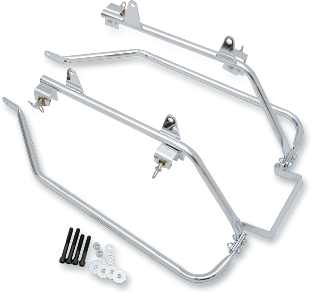 CYCLE VISIONS Saddlebag Mounts - Chrome / FLST '00-'07 3501-0203