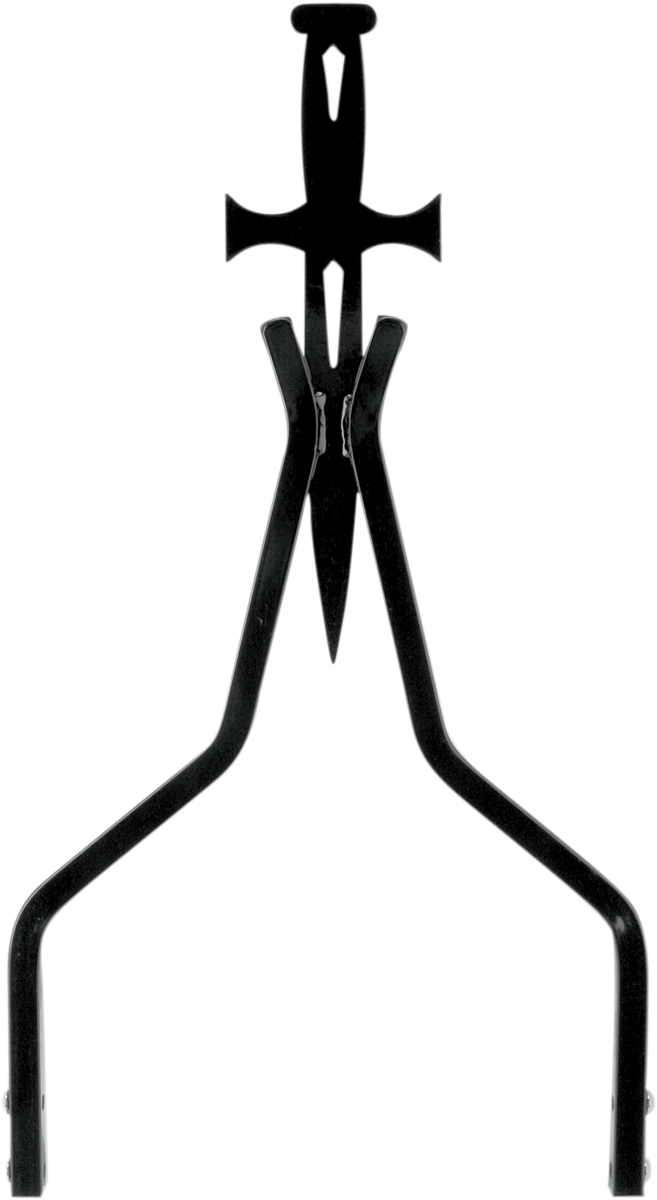 CYCLE VISIONS Sissy Bar Stick - Black / 18" Daggertude 1501-0379