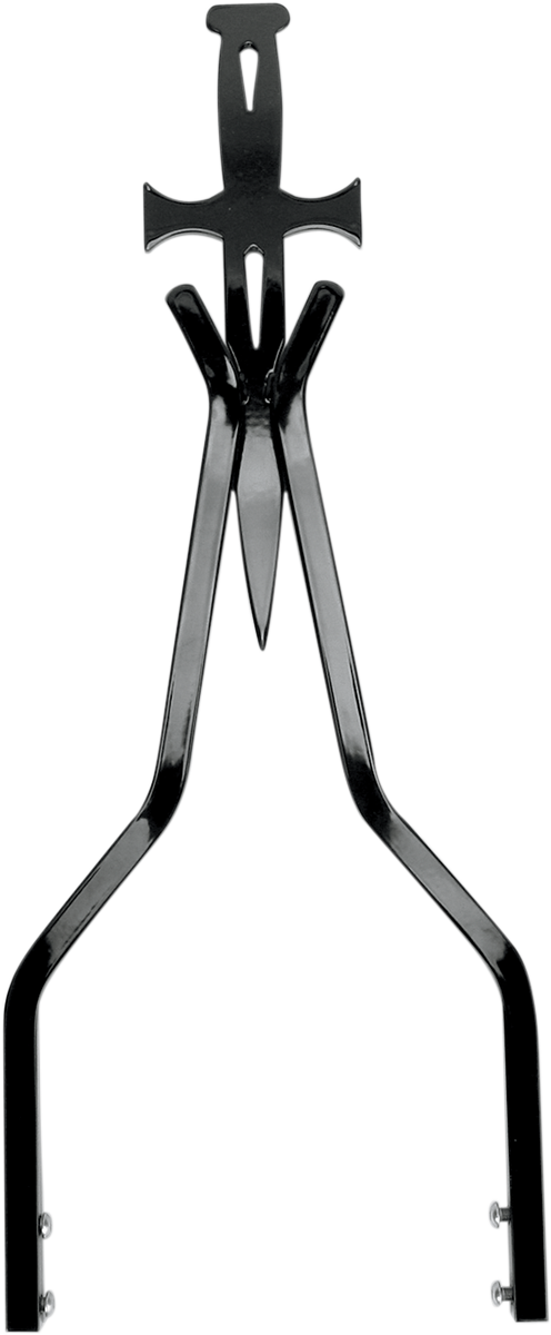 CYCLE VISIONS Sissy Bar Stick - Black / 18" Daggertude / Wide 1501-0097