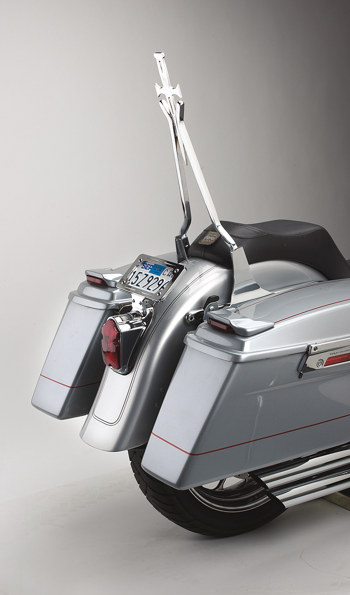 CYCLE VISIONS Sissy Bar Stick - Chrome / 18" Daggertude / Wide 1501-0032