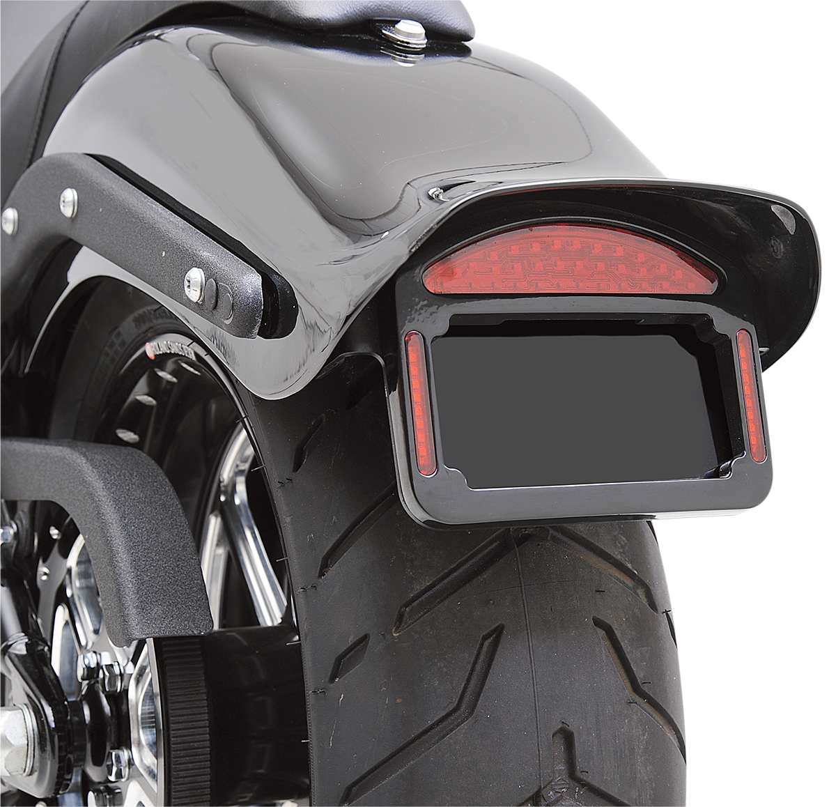 CYCLE VISIONS Taillight Eliminator - '06-'10 FXST / Black 2010-0423