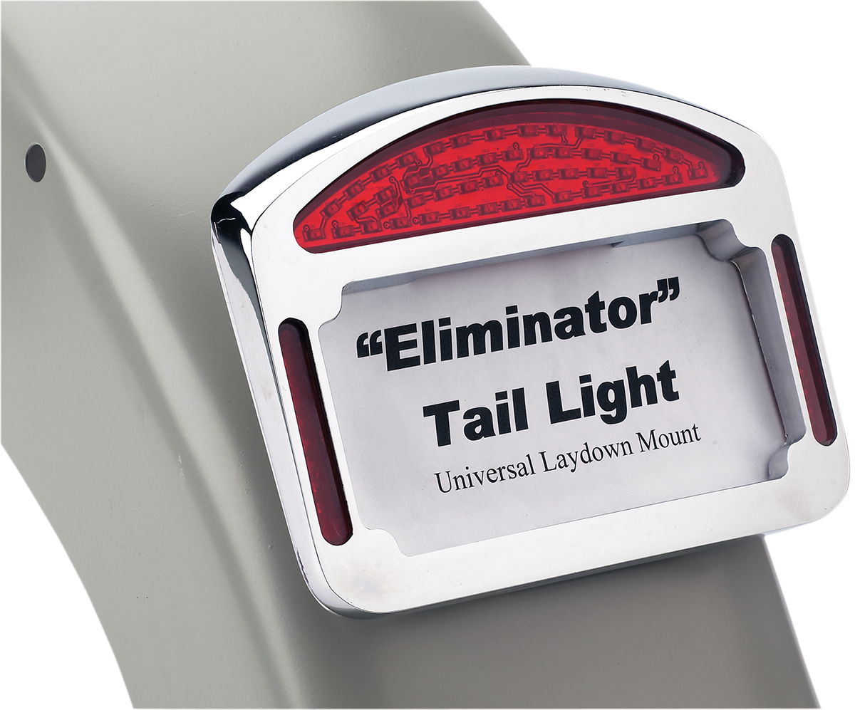 CYCLE VISIONS Taillight Eliminator - Universal / Chrome 2010-0335