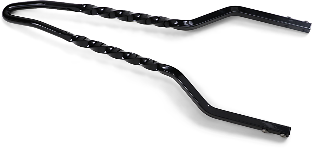 CYCLE VISIONS Twisted Sticks Sissy Bar - Black / 18" 1501-0480