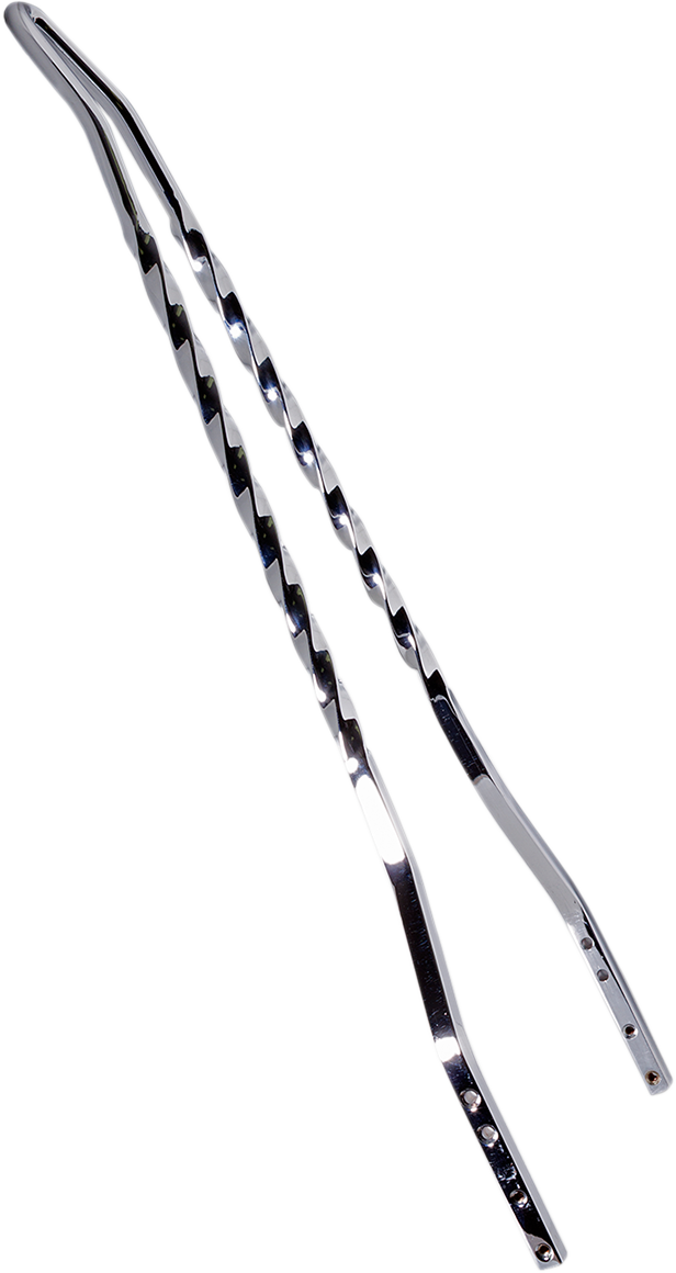 CYCLE VISIONS Twisted Sticks Sissy Bar - Black / 30" 1501-0478