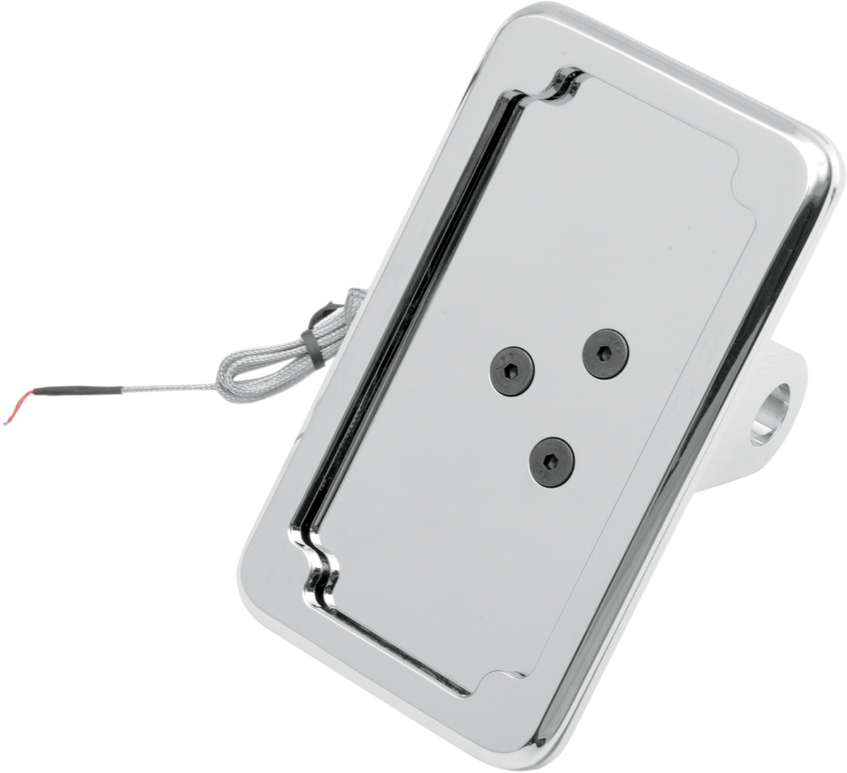 CYCLE VISIONS Vertical License Plate Mount with Light - Chrome / '86-'07 FLST/FXST 2030-0324