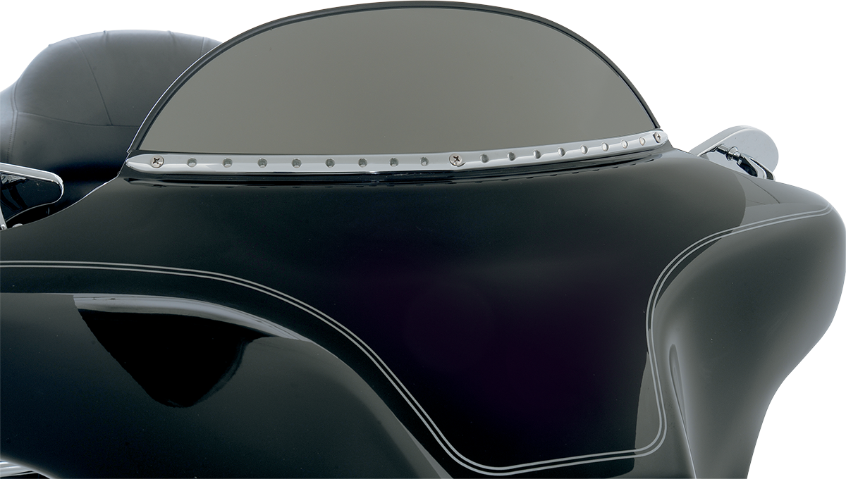 CYCLE VISIONS Windshield Trim - Chrome / FLT '96-'13 2350-0086