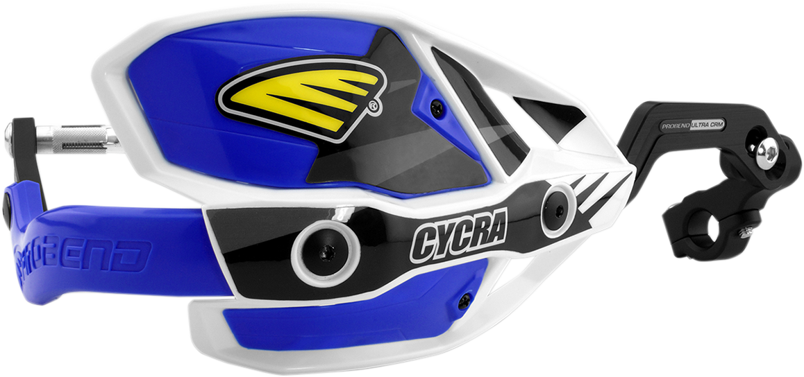 CYCRA 7/8" Ultra Probend™ CRM Wrap Around Handguards - White/Blue 0635-1188