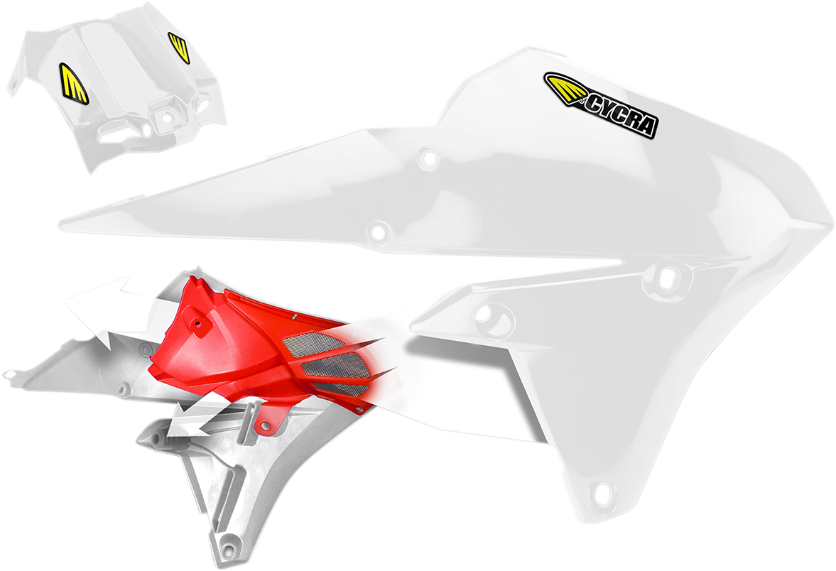 CYCRA Powerflow Shrouds - White / Yamaha / YZ/WR '14-'19 0520-1801