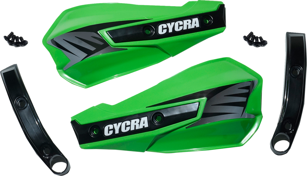 CYCRA Replacement Vortex Handshields w/ Abrasion Guards - Green 0635-2781