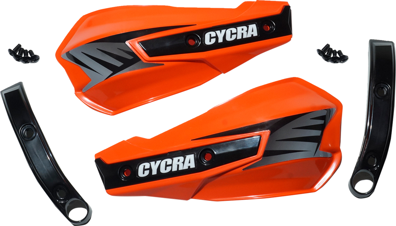 CYCRA Replacement Vortex Handshields w/ Abrasion Guards - Orange 0635-2776