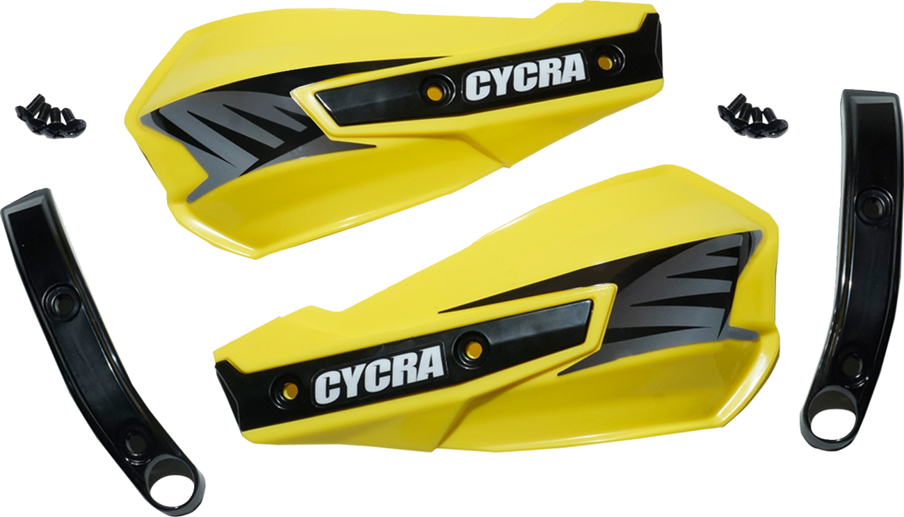 CYCRA Replacement Vortex Handshields w/ Abrasion Guards - Yellow 0635-2779