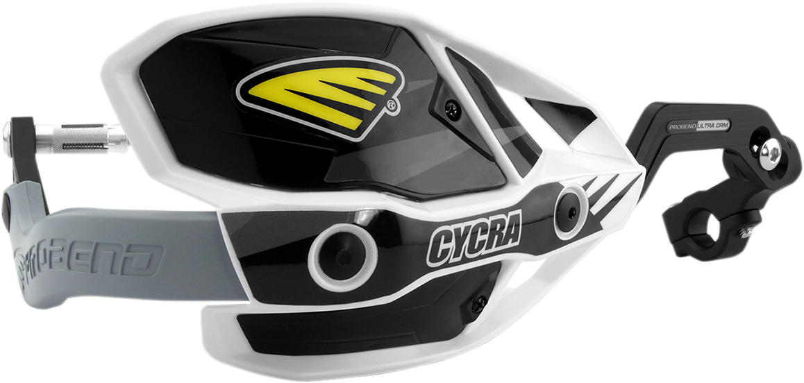 CYCRA Ultra Probend CRM Wrap Around Handguards for 1-1/8" Handlebars - White/Black 0635-1191