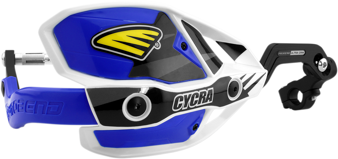 CYCRA Ultra Probend CRM Wrap Around Handguards for 1-1/8" Handlebars - White/Blue 0635-1196