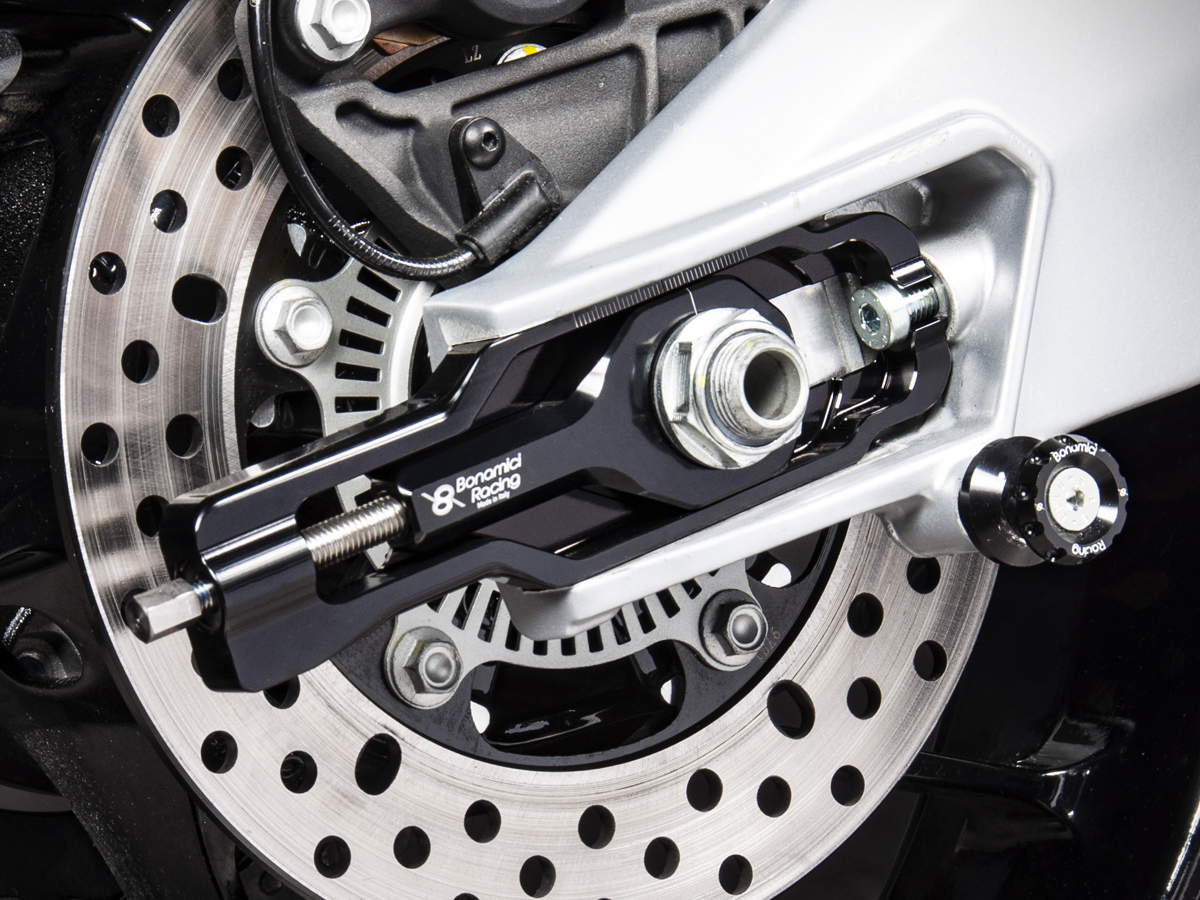 Bonamici Aprilia RS 660 Chain Adjuster (Black/Silver)