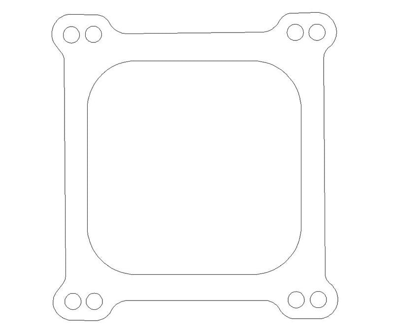 Cometic Gasket Cometic Holley 4 Barrel 4150 Style .047in Fiber Carburetor Gasket - 4.500in x4.500in - Open Plenum - C5281