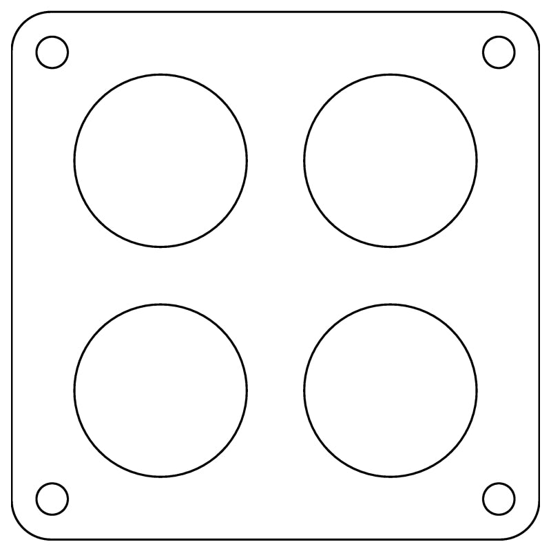 Cometic Gasket Cometic Holley Dominator 4-Hole .060in Fiber Carburetor Gasket - 2.00in Holes - C15314FC