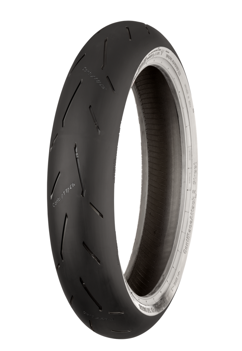 Continental Tire Continental ContiRaceAttack 2 Soft - 120/70 ZR17 M/C 58W TL Front - 02446500000