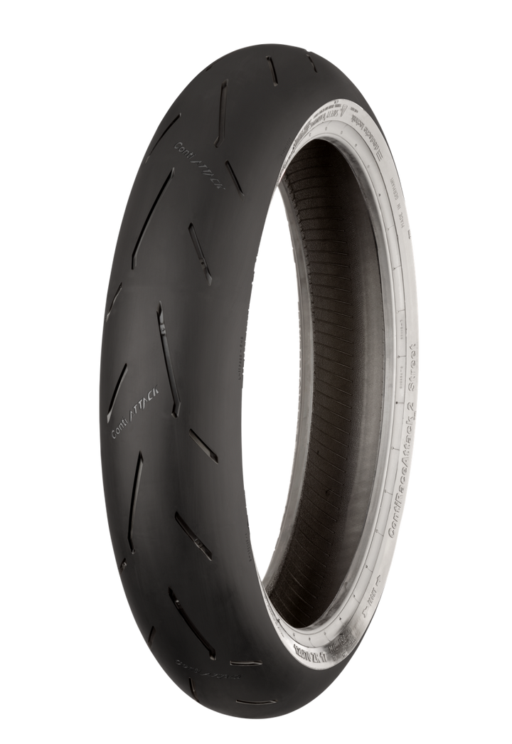 Continental Tire Continental ContiRaceAttack 2 Soft - 120/70 ZR17 M/C 58W TL Front - 02446500000