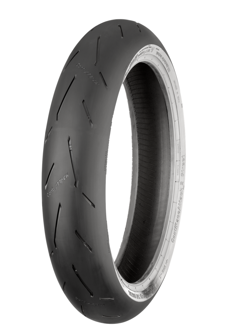 Continental Tire Continental ContiRaceAttack 2 Street - 120/70 ZR 17 M/C (58W) TL Front - 02446580000