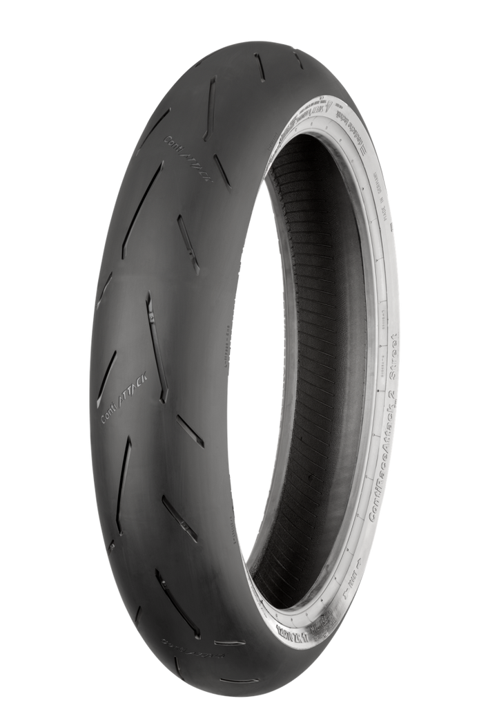 Continental Tire Continental ContiRaceAttack 2 Street - 120/70 ZR 17 M/C (58W) TL Front - 02446580000