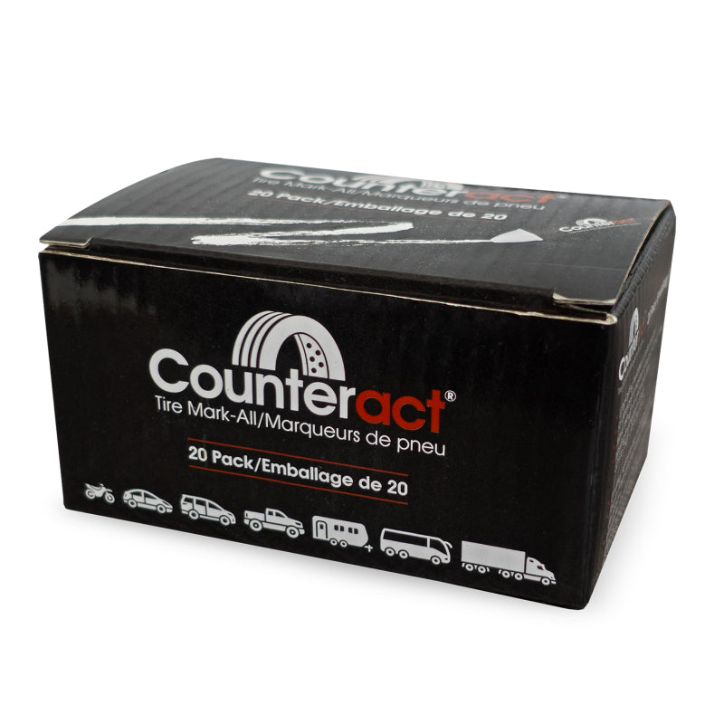 Counteract Mark-All Tire Crayon - White - 20 Pack - TC20