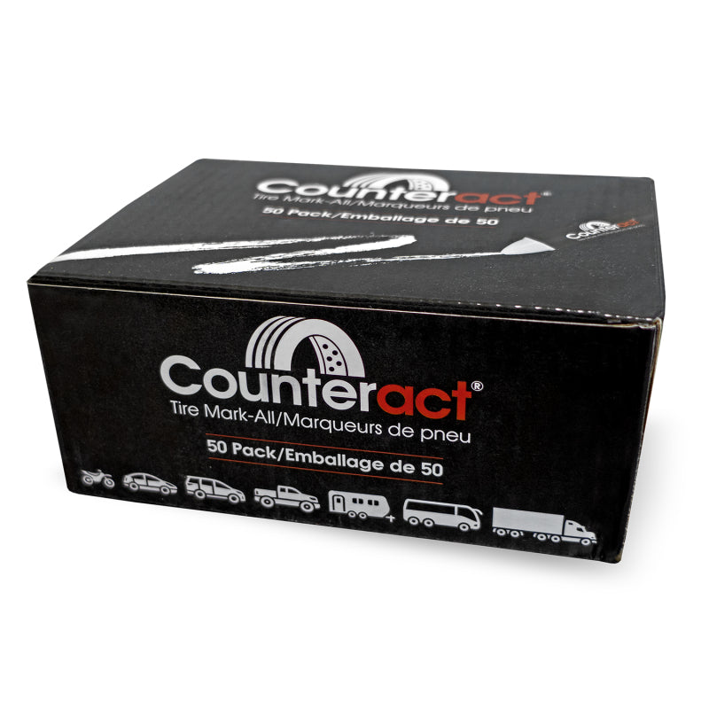 Counteract Mark-All Tire Crayon - White - 50 Pack - TC50