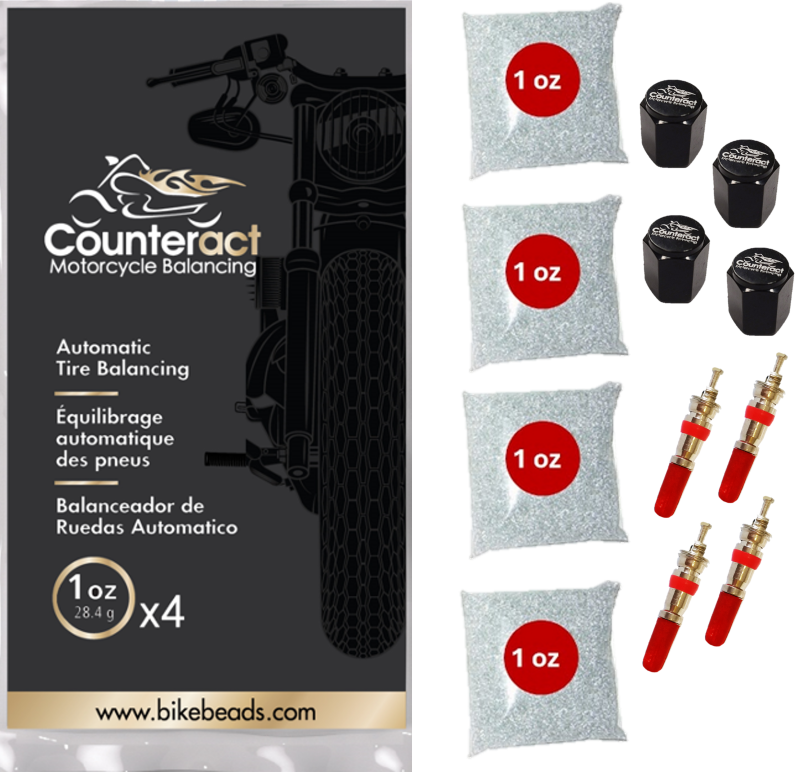 Counteract Motorcycle Balancing Bead Shop Pack (4) 1oz Bags - MK1oz