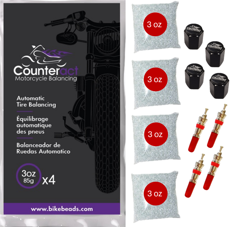 Counteract Motorcycle Balancing Bead Shop Pack (4) 3oz Bags - MK3oz