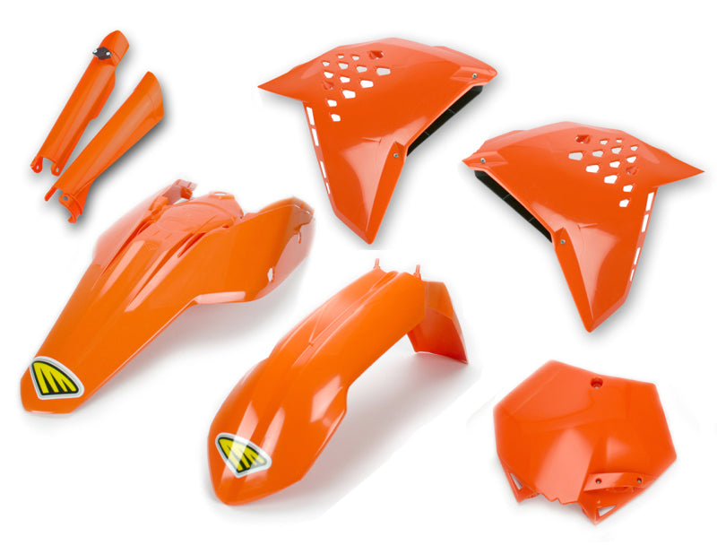 Cycra 2007-2011 KTM 125-505 SX/XC/SX-F/XC-F/XC-W/XCF-W/EXC-F Powerflow Body Kit - Orange - 1CYC-9306-22