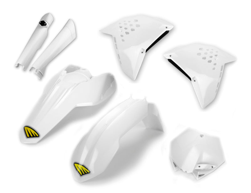 Cycra 2007-2011 KTM 125-505 SX/XC/SX-F/XC-F/XC-W/XCF-W/EXC-F Powerflow Body Kit - White - 1CYC-9306-42