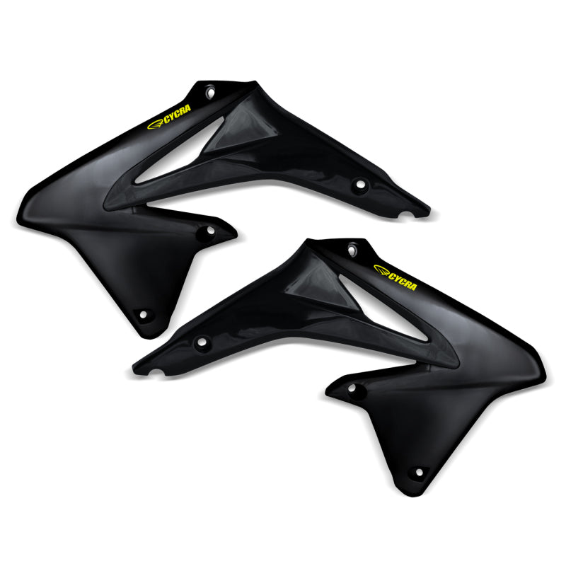 Cycra 2010-2018 Suzuki RMZ 250-450 Powerflow Radiator Shrouds - Black - 1CYC-1870-12