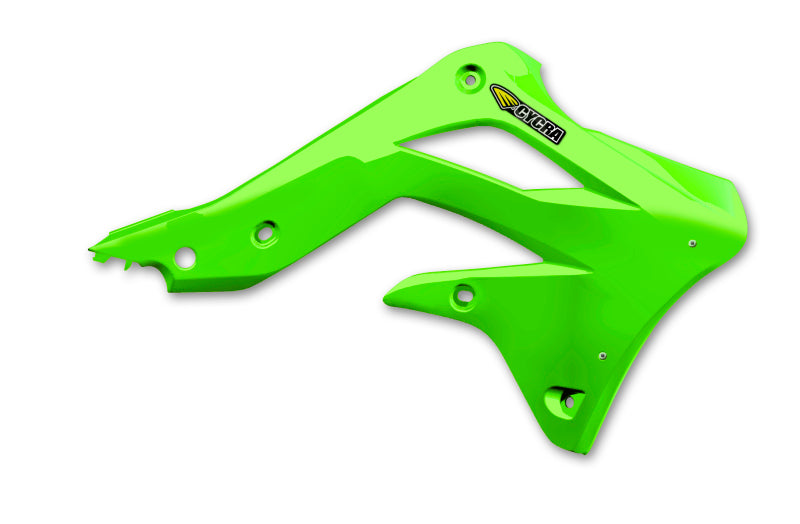 Cycra 2012-2015 Kawasaki KX450F Radiator Shroud - Green - 1CYC-1866-72