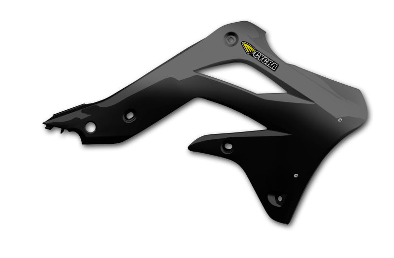 Cycra 2013-2015 Kawasaki KX450F Powerflow Radiator Shrouds - Black - 1CYC-1866-12